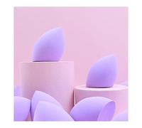 Aqxyedc Éponge de maquillage en gros 10/30/50 bouffée cosmétique moyenne forme de goutte d'eau maquillage fond de teint bouffée outils de maquillage wanglan(Color:Purple 10pcs)