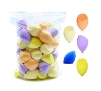 Aqxyedc Éponge de maquillage en gros 10/30/50 bouffée cosmétique moyenne forme de goutte d'eau maquillage fond de teint bouffée outils de maquillage wanglan(Color:Mixcolor 10pcs)