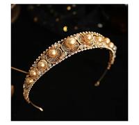 Aqxyedc Gold Couleur Perle Strinestone Cheveux Hoop Bandeau de cheveux Bijoux Bijoux Accessoires de mariage for accessoires for les cheveux de la mariée for femmes wanglan