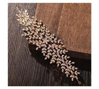 Aqxyedc Luxe Or Couleur Cristal Strass Bandeaux Bandeaux Accessoires De Cheveux De Mariage Cheveux Vignes Bijoux De Cheveux De Mariée Cadeaux Pageant wanglan(Gold)