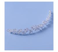 Aqxyedc Luxe Zircon mariée bandeau argent goutte d'eau bandeau mariage coiffure bijoux cadeau femmes fête mariée cheveux accessoires wanglan