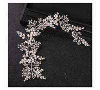 Aqxyedc Mariée mariage cristal mariée cheveux accessoires perle fleur bandeau à la main bandeau perles décoration cheveux peigne for les femmes wanglan