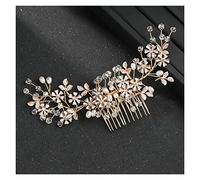 Aqxyedc Perle de fleur Peign Peigne Coiffeur for Femmes Bandeau Bandeau Accessoires De Mariage Headmade Head Mariage Mariée wanglan