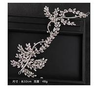 Aqxyedc Perle strass femme bandeau de mariage accessoires for cheveux for femmes mariée diadème bandeau bijoux bijoux en argent couleur pique-à-cheveux wanglan