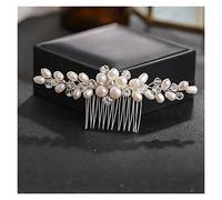 Aqxyedc Perles d'eau douce peigne à cheveux ACCESSOIRES DE CHEVEUX ÉLÉMENTAIRES for LES FEMMES ACCESSOIRES DE MARIAGE DE DÉCÉNAGE DE CHIPS DE PEARE wanglan