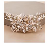 Aqxyedc ROSE GOLD SHINESTONONE CHEVEUX Coiffures Cheveux De Mariage Accessoires for la mariée Femmes Crystal Heapiece Cheveux Ornements Bijoux Cheveux Bridaux wanglan(Gold)
