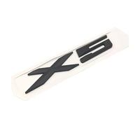 Aqxyhjk Autocollant de décoration en plastique avec logo chromé 3D, lettre arrière argentée, for X1, X3, X5, X6, E83, F25, GT, accessoires de style(X5-black)