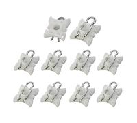 Aqxyhjk Lot de 10 clips de pivot coulissant for lève-vitre OE n° 51321938884 for modèles E32, E34, E36, E85, E92, 318i(White 10pcs)