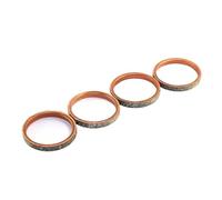 Aqxyhjk Moto d'échappement for GSX400 GSX600 GSX650 GSX750 GSX R GSX-R 400 250 550 600 650 750 Bandit Katana Joint de Tuyau d'échappement(Color:4 PCS)