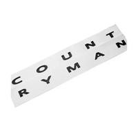 Aqxyju Autocollant 3D ABS noir Clubman Logo Countryman Emblème Lettres Badge de coffre de voiture Compatible avec S Countryman R60 F60 Accessoires Autocollants de voiture personnalisés(Black Countryma