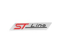 Aqxyju Autocollant 3D en métal St Line for Voiture, Badge emblème Compatible avec F-150 X Vignale St Line EcoBoost 245 330 Explorer Escape Autocollants de Voiture personnalisés(Bright St Line)