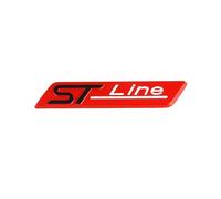 Aqxyju Autocollant 3D en métal St Line for Voiture, Badge emblème Compatible avec F-150 X Vignale St Line EcoBoost 245 330 Explorer Escape Autocollants de Voiture personnalisés(Red St Line)