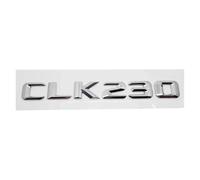 Aqxyju Autocollant de badge de boîte de queue d'emblème de lettres de coffre arrière de voiture compatible avec la classe CLK55 CLK63 CLK200 CLK230 CLK240 CLK280 CLK320 CLK Autocollants de voiture per