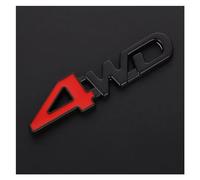 Aqxyju Autocollant en métal 3D emblème 4WD 4X4, décalcomanies compatibles avec ASX Outlander CRV Civic Grand Vitara Swift Autocollants de Voiture personnalisés(Black)