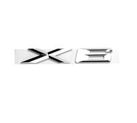 Aqxyju Autocollants de Voiture 3D, Badge d'emblème X6, Logo Compatible avec Les Accessoires 2009 2019 Autocollants de Voiture personnalisés(Silver)