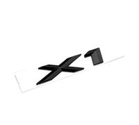 Aqxyju Badge 3D chromé noir avec logo X1 for coffre de voiture, compatible avec les lettres autocollantes X1 U11 E84 F48 X1 2023 2015 2016 2018 2014, accessoires Autocollants de voiture personnalisés(