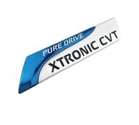 Aqxyju Badge Autocollant 3D en métal Pure Drive XTRONIC CVT for Coffre arrière de Voiture, Accessoires compatibles avec x-Trail Juke Teana Tiida, 1 pièce Autocollants de Voiture personnalisés