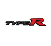 Aqxyju Badge de calandre avant en métal de Type R 3D, autocollant d'emblème de coffre arrière compatible avec Civic TYPER CRV HRV, accessoires de voiture adaptés Autocollants de voiture personnalisés(