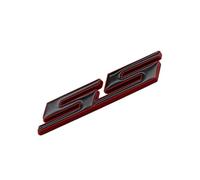 Aqxyju Badge emblème en métal 9x1,8 cm, autocollant Compatible avec SS Aveo Cruze Malibu Sail Lacetti Orlando Epica Camaro, autocollant de voiture Autocollants de voiture personnalisés(Sticker Black-R