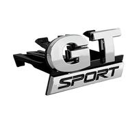 Aqxyju Emblème de calandre Avant de Voiture avec Logo Sport GT chromé ABS 3D Compatible avec Les Accessoires de Badge Sport Polo 5 MK5 GT Autocollants de Voiture personnalisés
