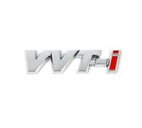 Aqxyju Générique Autocollant de Voiture emblème d'insigne en métal d'aile latérale Automatique Compatible avec Le Logo VVT-i VVTi Camry Chr Avensis Autocollants de Voiture personnalisés(Silver)