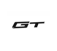 Aqxyju Lettres chromées ABS 3D Logo d'insigne de Coffre de Voiture Noir Emblème GT Compatible avec Les Accessoires de Voiture de la série 3 X1 X3 X5 X6 E90 E36 F30 F34 F07 E83 Autocollants de Voiture