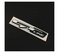 Aqxyju Lettres de voiture chromées 3D GT Line Logo emblème compatible avec Ceed Picanto K5 Stonic Optima Sportage GT Line Badge Accessoires de décalcomanie Autocollants de voiture personnalisés(GT Lin