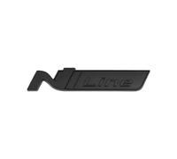 Aqxyju N LINE Logo Autocollant d'emblème de coffre arrière de voiture Autocollant d'insigne de carrosserie automobile Compatible avec Accent Kicks Reina Autocollants de voiture personnalisés(N Line-E)