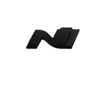 Aqxyju N Line Logo Autocollant d'emblème de Coffre arrière de Voiture Autocollant d'insigne de carrosserie Automobile Compatible avec Accent Kicks Reina Autocollants de Voiture personnalisés(N-B)