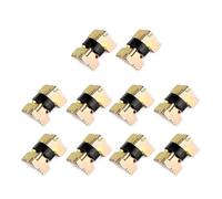 Aqxymju Charnière pliante autobloquante, Mini charnières à ressort, petite boîte, matériel for étui à lunettes, boîte à bijoux en bois, 10 pièces