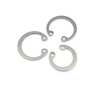 Aqxypas 10/25/50pcs M8 à M30 GB893 304 Acier Inoxydable Noir 65mn manganèse Type C Circlip Interne Clip de retenue Anneau à Pression for Trou(304 Stainless Steel,25pcs M11)