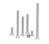 Aqxypas 100 pièces 50pcs M1.6 DIN7985 GB818 304 vis à tête cylindrique à empreinte cruciforme en acier inoxydable (Color : 4mm, Size : M1.6 (100Pcs))