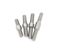 Aqxypas Barre filetée à Double tête en acier inoxydable 304, filetage gauche, filetage droit, tige filetée à Double extrémité, boulons de goujon, tige à dents, Double tête (Size : M8x30 (2pcs))