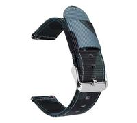 Aqxypas Bracelet de Camouflage en Nylon for hommes, 18/20/22/24mm, à dégagement rapide, en toile, Sport militaire, remplacement, Bracelet de montre, accessoires de ceinture(Grey camo 01,20mm)