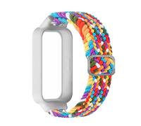 Aqxypas Bracelet de montre en Nylon for bande 3/bande 9, à boucle métal actif, Correa(White-colorful,Band 9 Active)
