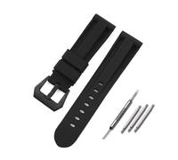 Aqxypas Bracelet de montre en Silicone for Bracelet en caoutchouc 20mm 22mm 24mm 26mm hommes femmes Sport Bracelet de montre de remplacement for ceinture(Black-Black,22mm)