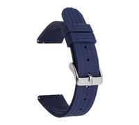 Aqxypas Bracelet de Sport en Silicone for hommes, 20mm 22mm, étanche, en caoutchouc, remplacement, accessoires de montre for 007 avec broches(Blue with pins,20mm)