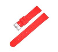 Aqxypas Bracelet de Sport en Silicone for hommes, 20mm 22mm, étanche, en caoutchouc, remplacement, accessoires de montre for 007 avec broches(Red no pins,22mm)
