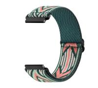 Aqxypas Bracelet élastique en Nylon, 20mm 22mm, for Mini bracelet de Sport GTS 4/3/2/2e, for Bip 6 5 3/u Pro/Balance/GTS/GTR 4-3-2(Green Arrow,22mm)