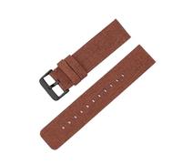 Aqxypas Bracelet en Nylon tissé 12/14/16/18/20/22mm, toile arc-en-ciel à la mode, bracelet de remplacement for hommes et femmes, for Watch4 Classic(Brown black,16mm)