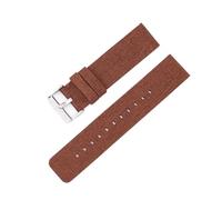 Aqxypas Bracelet en Nylon tissé 12/14/16/18/20/22mm, toile arc-en-ciel à la mode, bracelet de remplacement for hommes et femmes, for Watch4 Classic(Brown silver,12mm)
