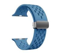 Aqxypas Bracelet en Silicone for Bracelet de montre 49mm 45mm 44mm 42mm 40mm 41mm 38mm, Bracelet Correa série 9 8 SE 7 6 5 4 3 Ultra 2(Blue,38 40 41 mm)