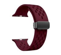 Aqxypas Bracelet en Silicone for Bracelet de montre 49mm 45mm 44mm 42mm 40mm 41mm 38mm, Bracelet Correa série 9 8 SE 7 6 5 4 3 Ultra 2(Wine,42 44 45 49 mm)