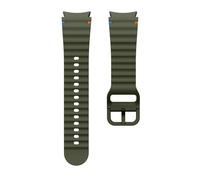 Aqxypas Bracelet souple et respirant for Galaxy Watch 7, 40mm, en Silicone ondulé, boucle colorée, for Galaxy Watch 6 5 4(Army Green,Galaxy watch FE)
