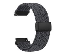 Aqxypas Bracelet tressé 18/20/22mm for Vivoactive 4 5 3 S/Venu 2s Sq 2 Plus/Forerunner 265 255S 645 245 Music/Vivomove bracelet de montre(Graphite black,20mm)