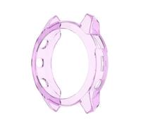 Aqxypas Coque transparente en TPU for montre connectée Epix Pro 42 mm, 47 mm, 51 mm (2e génération), avec cadre de protection et protection antichoc(Purple,For Epix 47mm)