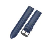 Aqxypas For bracelet de montre femme cuir 12/13 mm 14 mm 17 mm 18 mm 19 mm 20 mm 22 mm homme(Blue-Black,17mm)