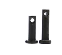 Aqxypas Goupille cylindrique à tête Plate M8 avec Trou, axe à Chape en Acier au Carbone Noir(45mm)