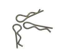 Aqxypas Goupille de Fixation à Ressort en Forme de R en Acier Inoxydable, 1.2mm, 1.8mm, 2mm, 2.5mm, 3mm, 4mm de diamètre, matériel de Fixation for la réparation des Voitures (Size : M1.2-21mm SS(10PC