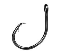 Aqxypas Hameçons Circle Hooks 3X Strong for pêche en Eau salée, appâts Vivants for Poisson-Chat, Tarpon et Espadon(Size1,50Pcs)